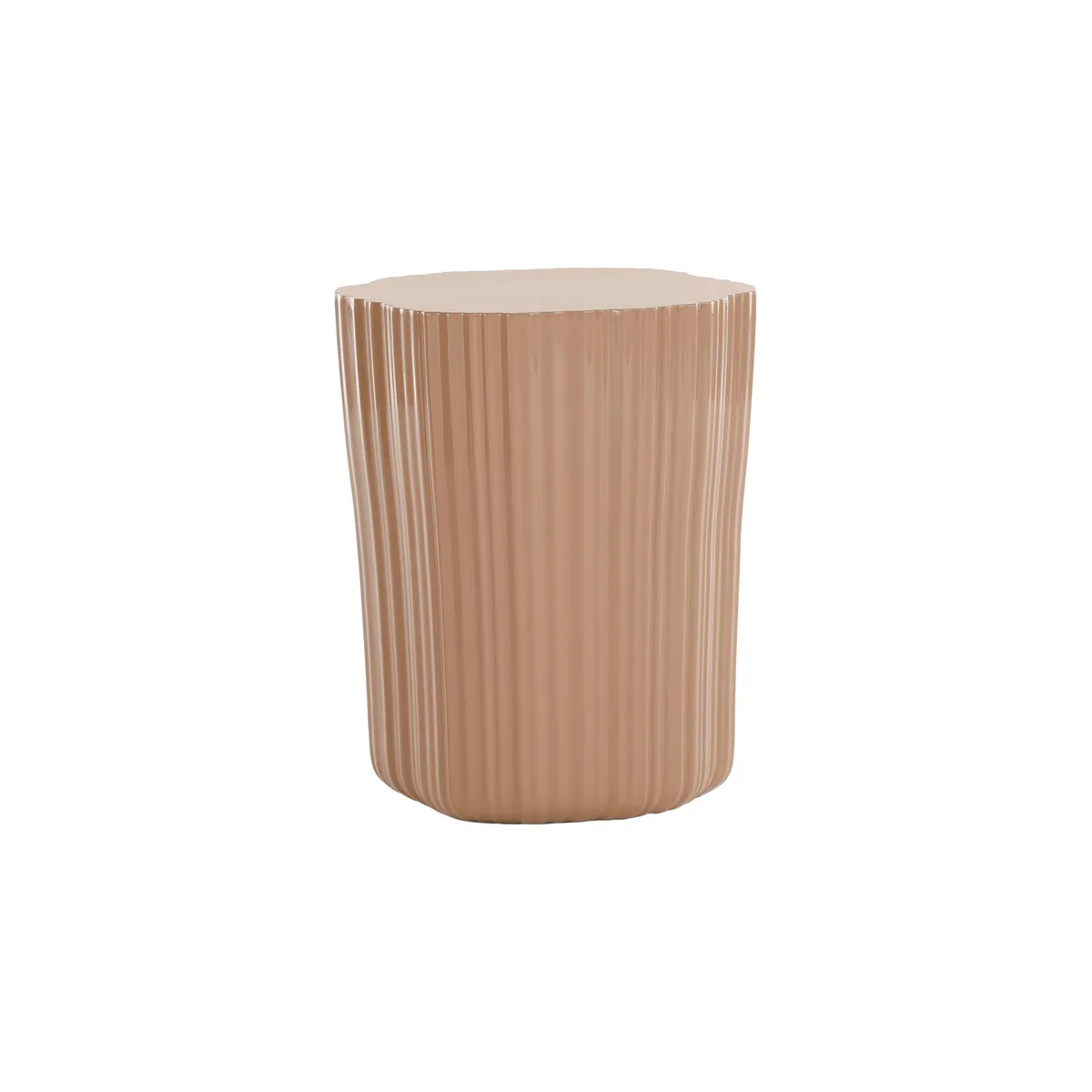 Beistelltisch Corteza - Beige - Recyceltes Polyethylen - Designer Patricia Urquiola van Kartell – productfoto