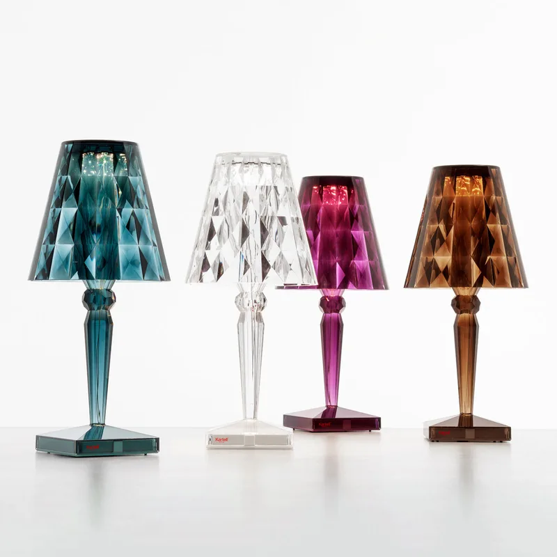 Big Battery Taffellamp Cola - Kartell - Woonkamer - Designer - Kunststof - Met lampenkap van Kartell – productfoto