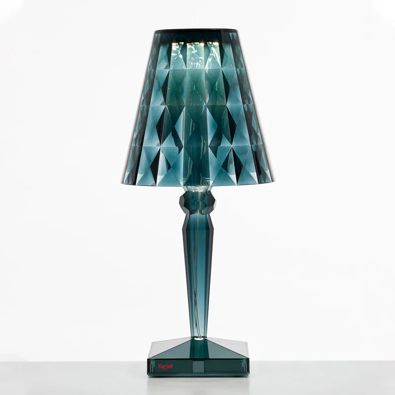 Big Battery Taffellamp Light Blue - Kartell - Woonkamer - Designer - Kunststof - Met lampenkap by Kartell – product photo