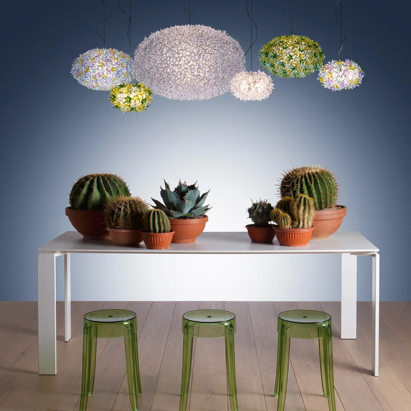 Big Bloom Hanglamp Kristal - Kartell - Woonkamer - Designer - Kunststof - 1 lamp by Kartell – product photo