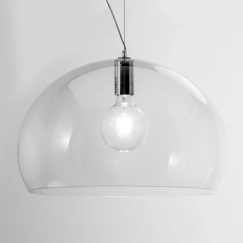 Big FL/Y Hanglamp Kristal - Kartell - Woonkamer - Designer - Kunststof - 1 lamp by Kartell – product photo