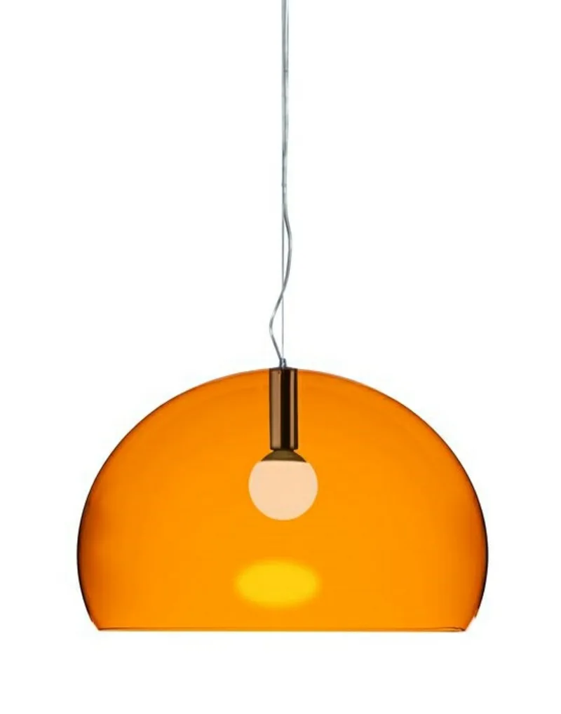Big FL/Y Hanglamp Oranje - Kartell - Eetkamer - Kunststof de Kartell – photo du produit
