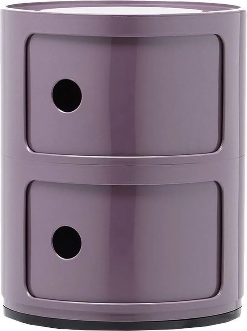 Bijzettafel Componibili Small von Kartell in Paars – Produktfoto