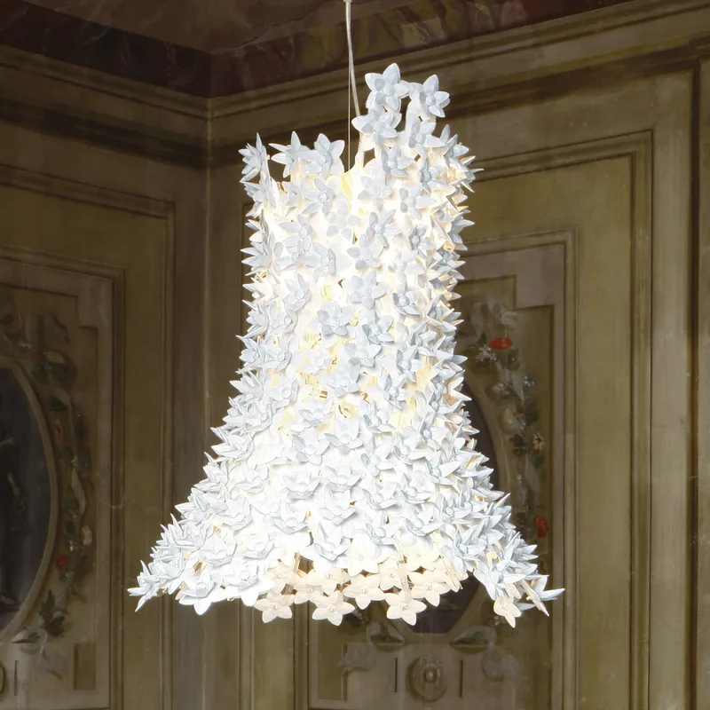 Bloom Hanglamp Wit - Kartell - Woonkamer - Designer - Kunststof - 1 lamp von Kartell – Produktfoto
