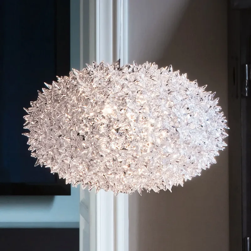 Bloom S1 Hanglamp Crystal - Kartell - Woonkamer - Designer - Kunststof - 1 lamp von Kartell – Produktfoto