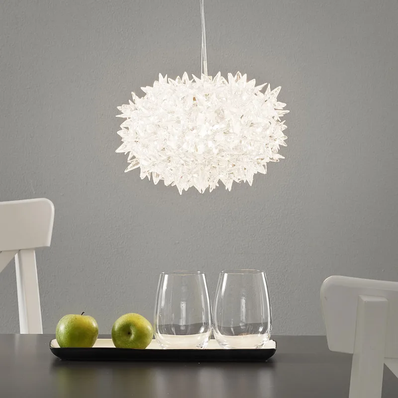 Bloom S2 Hanglamp Crystal - Kartell - Woonkamer - Designer - Kunststof - 1 lamp von Kartell – Produktfoto