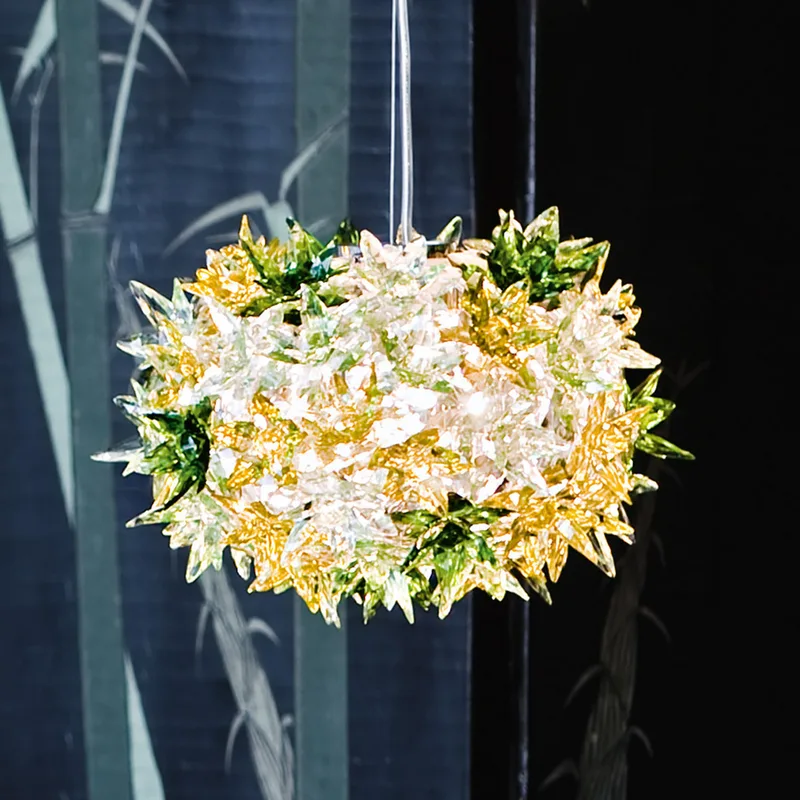 Bloom S2 Hanglamp Mint - Kartell - Woonkamer - Designer - Kunststof - 1 lamp von Kartell – Produktfoto