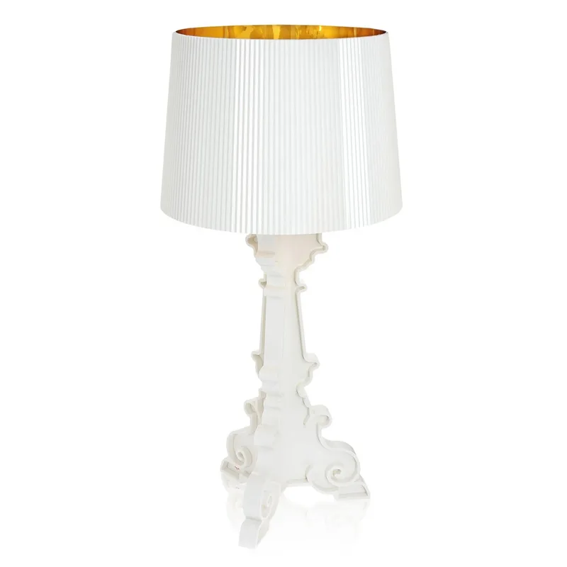 Bourgie tafellamp wit/goud - Kartell - Woonkamer - Designer - Kunststof - Met lampenkap von Kartell – Produktfoto