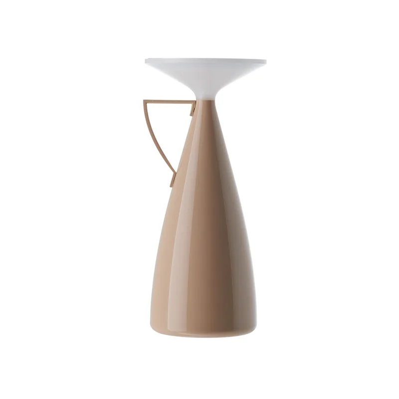 Camomille LED tafellamp op batterijen, beige, hoogte 24 cm - Kartell - Woonkamer - Designer - Kunststof - 1 lamp by Kartell – product photo