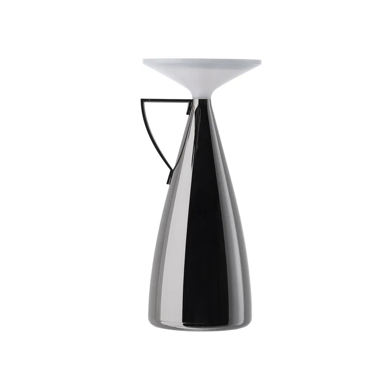 Camomille LED tafellamp op batterijen, donkergrijs, hoogte 24 cm - Kartell - Woonkamer - Designer - Kunststof - 1 lamp von Kartell – Produktfoto