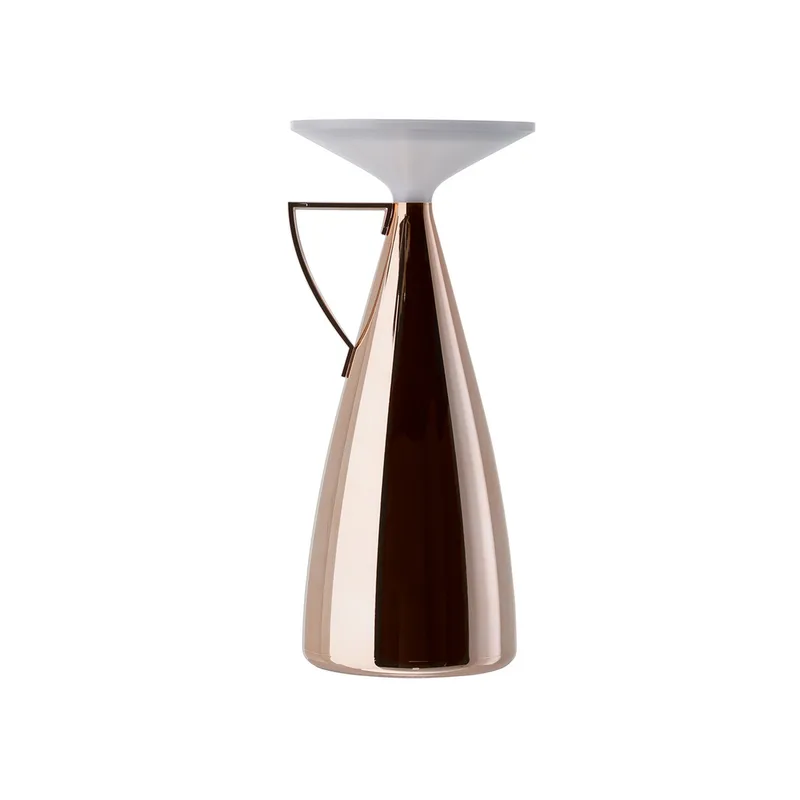 Camomille LED tafellamp op batterijen, koperkleurig, hoogte 24 cm - Kartell - Woonkamer - Designer - Kunststof - 1 lamp von Kartell – Produktfoto