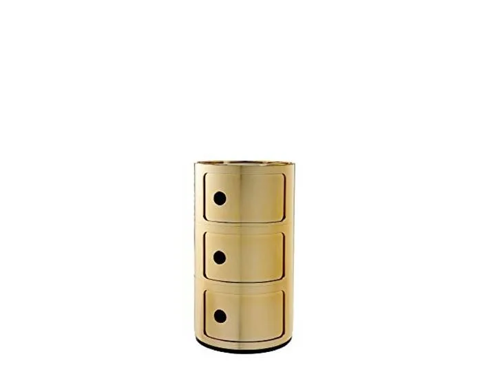 Componibili, 3 Elements, Gold, Runde Basis by Kartell – product photo