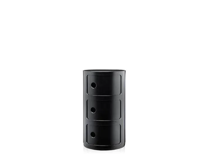 Componibili, 3 Elements, Schwarz, Runde Basis by Kartell – product photo