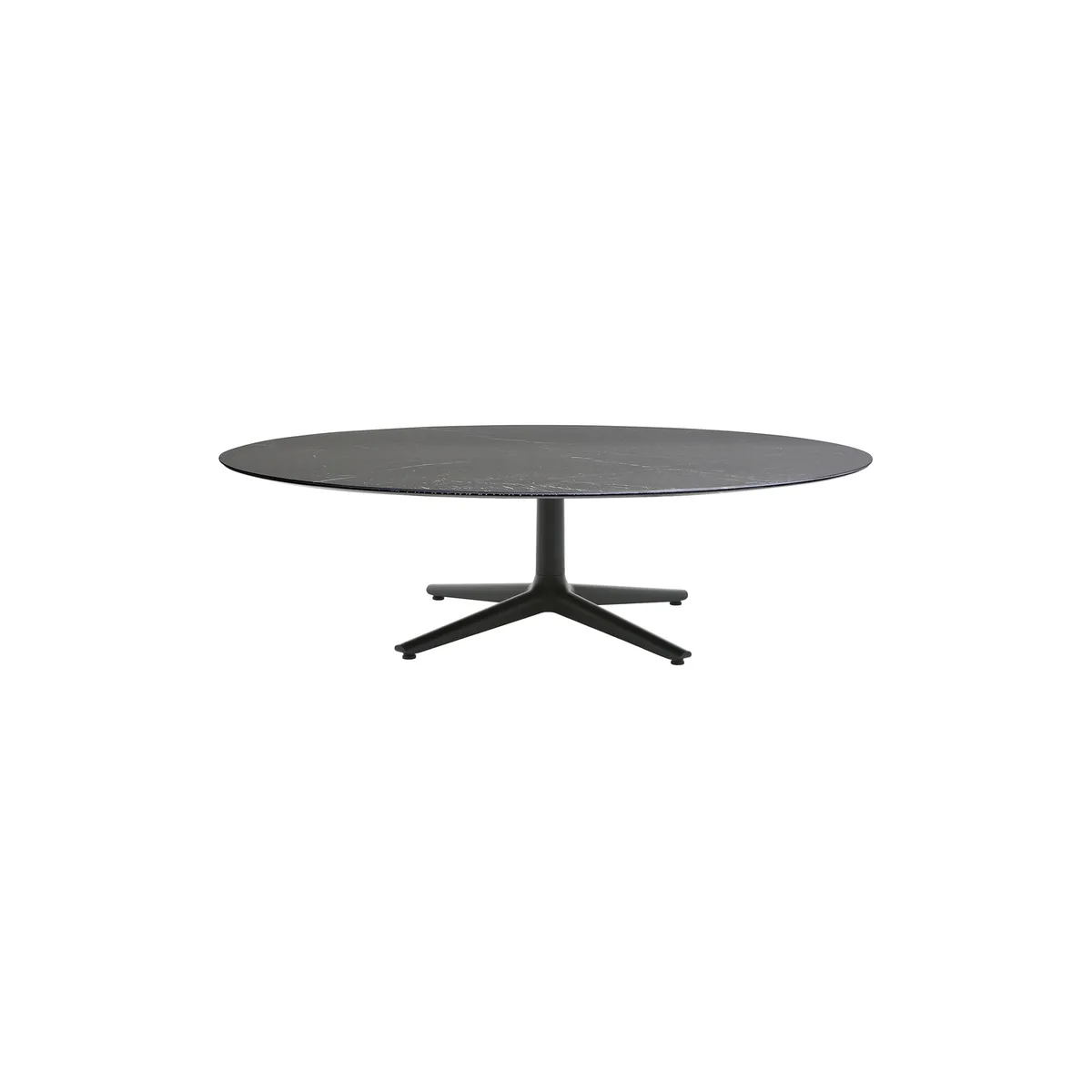 Couchtisch Multiplo - Schwarz - Steinzeug, Marmoreffekt - Designer Antonio Citterio van Kartell – productfoto