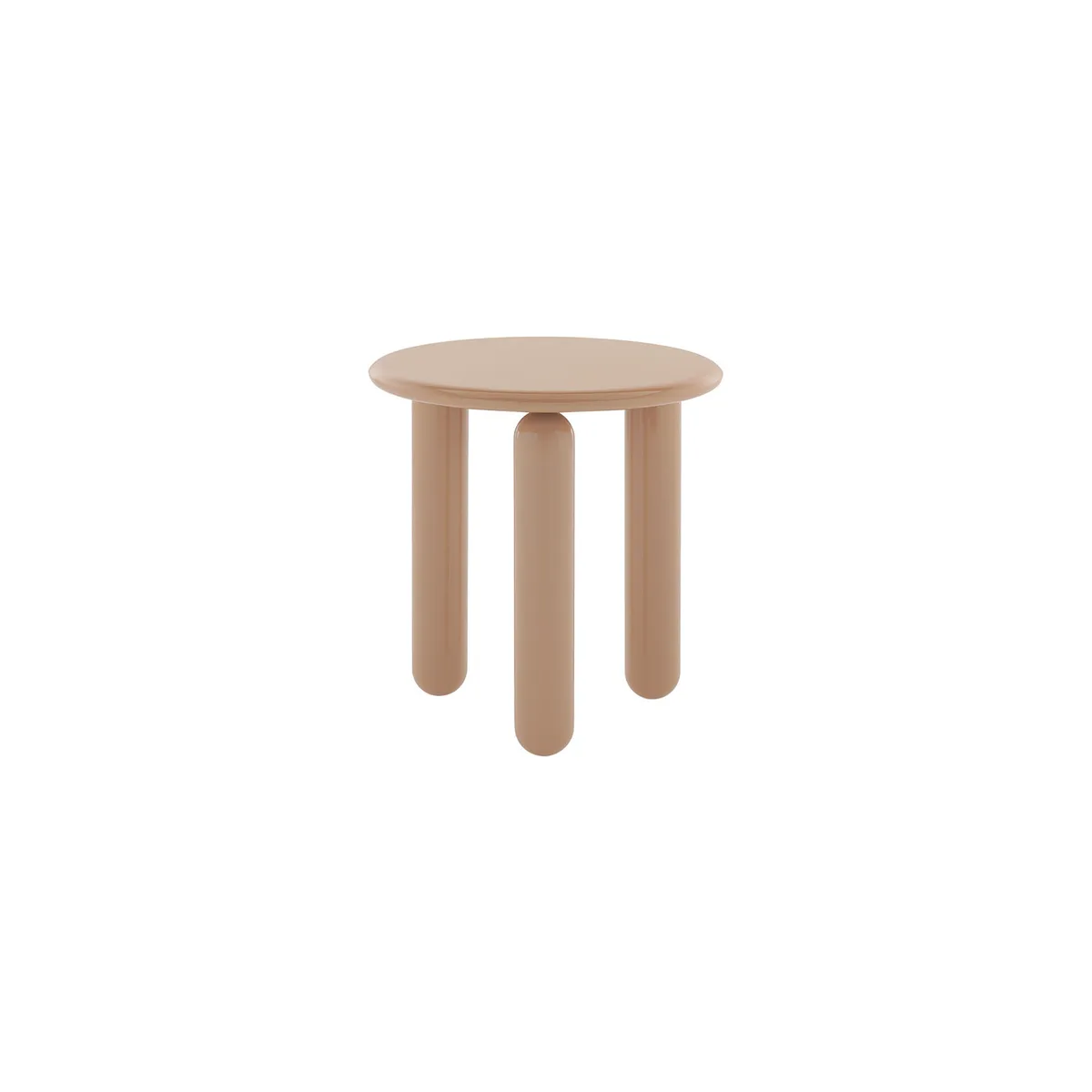Couchtisch Undique - Beige - lackierte Holzfaserplatte - Designer Patricia Urquiola de Kartell – photo du produit