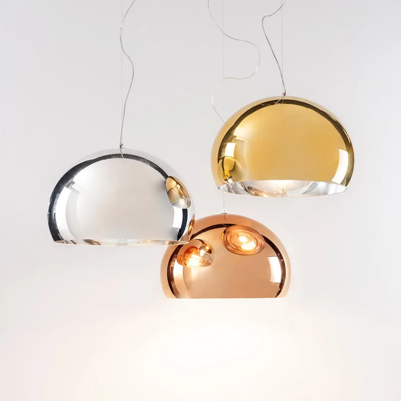 Fl/Y Hanglamp Chroom - Kartell - Woonkamer - Designer - Kunststof - 1 lamp von Kartell – Produktfoto