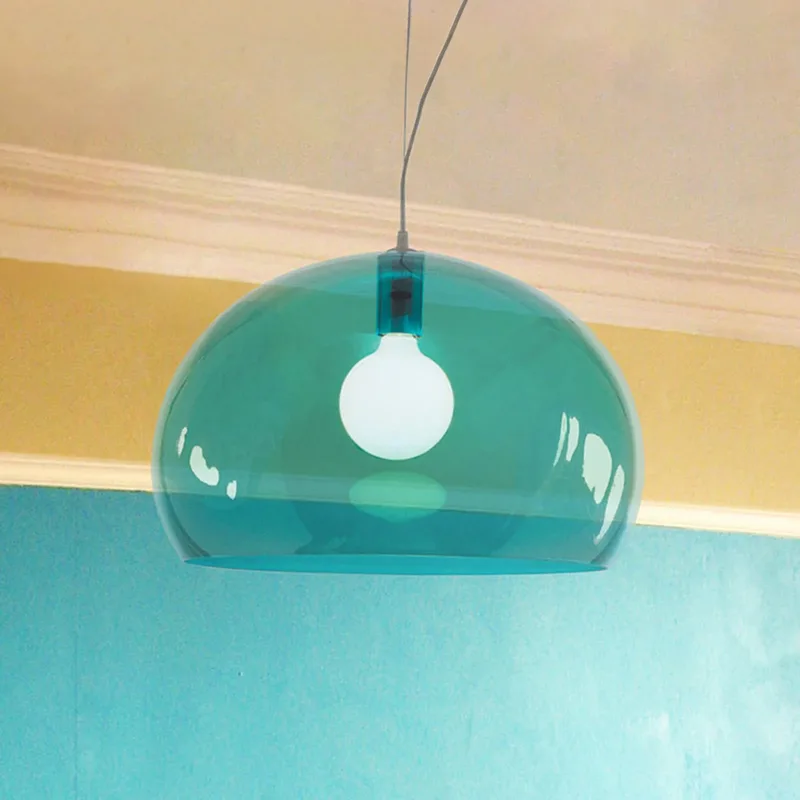 FL/Y hanglamp lichtblauw - Kartell - Woonkamer - Designer - Kunststof - 1 lamp by Kartell – product photo