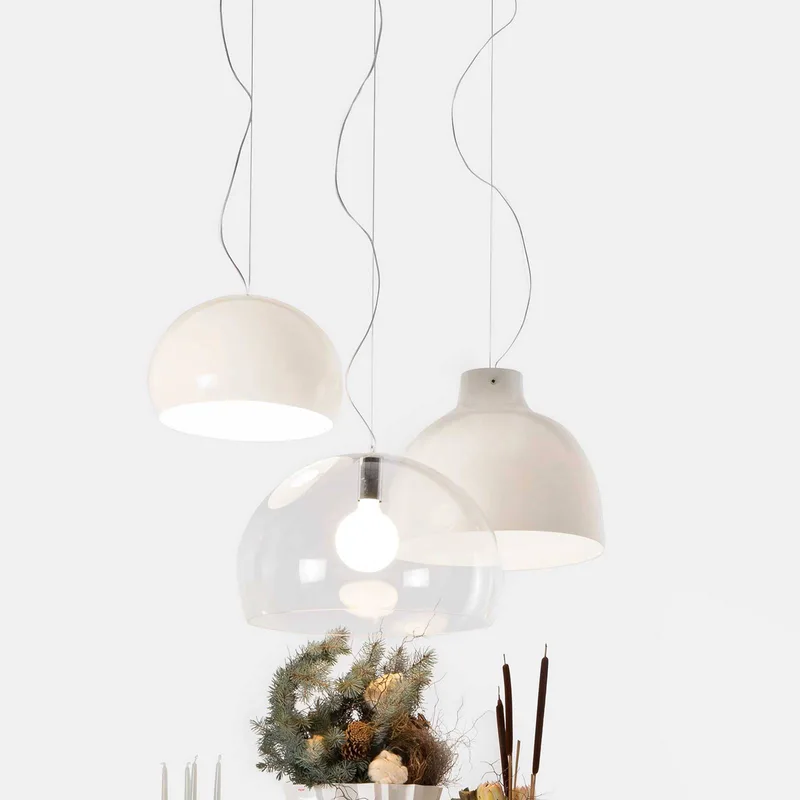 FL/Y - LED-Pendellampe, weiß glänzend von Kartell – Produktfoto 5 von 5