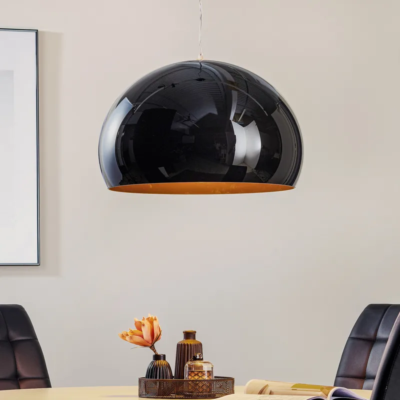 FL/Y hanglamp zwart - Kartell - Woonkamer - Designer - Kunststof - 1 lamp von Kartell – Produktfoto