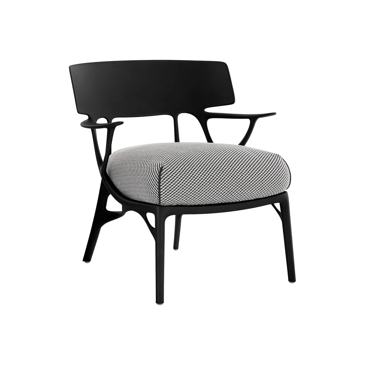 Gepolsterter Sessel A. I - Grau - Recycelter expandierter Polyurethanschaum - Designer Philippe Starck de Kartell – photo du produit