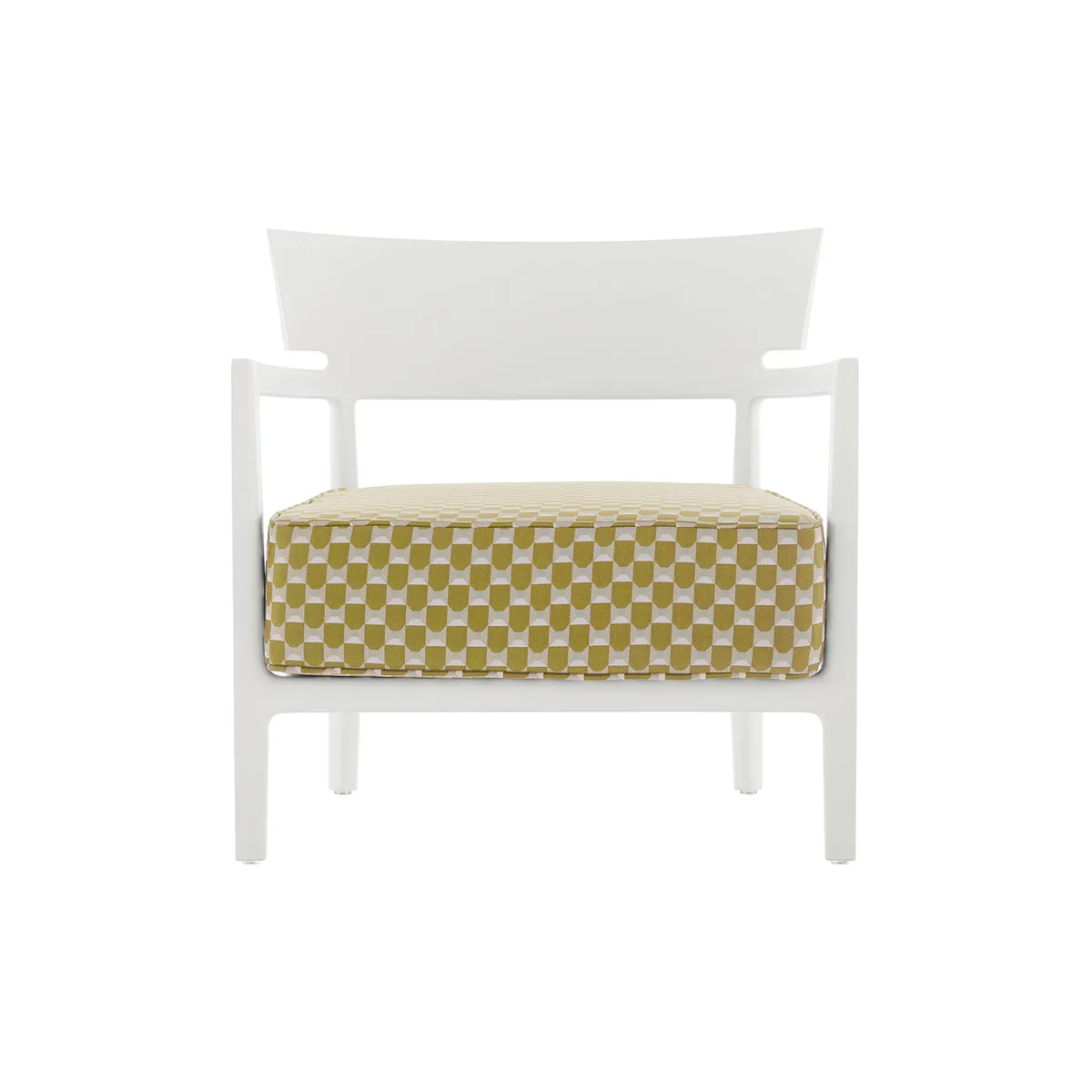 Gepolsterter Sessel Cara - Gelb - Liberty-Stoff - Designer Philippe Starck van Kartell – productfoto
