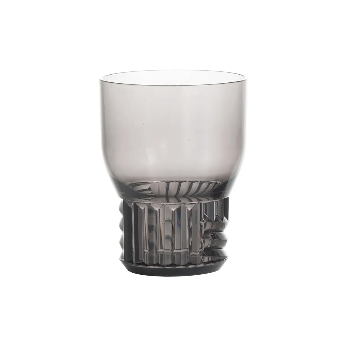Glas Trama - Grau - Technoplymer - Designer Patricia Urquiola von Kartell – Produktfoto
