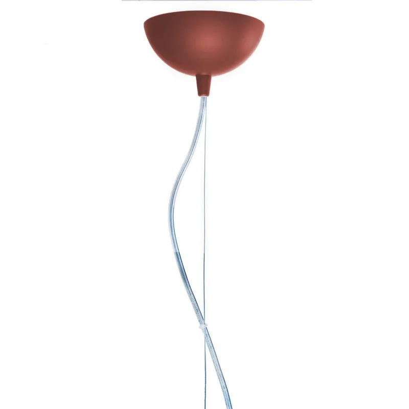 Hanglamp Kabuki, bordeauxrood, Ø 50 cm - Kartell - Woonkamer - Designer - Kunststof - 1 lamp von Kartell – Produktfoto