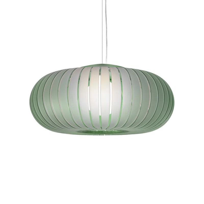 Hanglamp Teresa Frozen, saliegroen, Ø 50 cm, E27 - Kartell - Woonkamer - Designer - Kunststof - 1 lamp von Kartell – Produktfoto