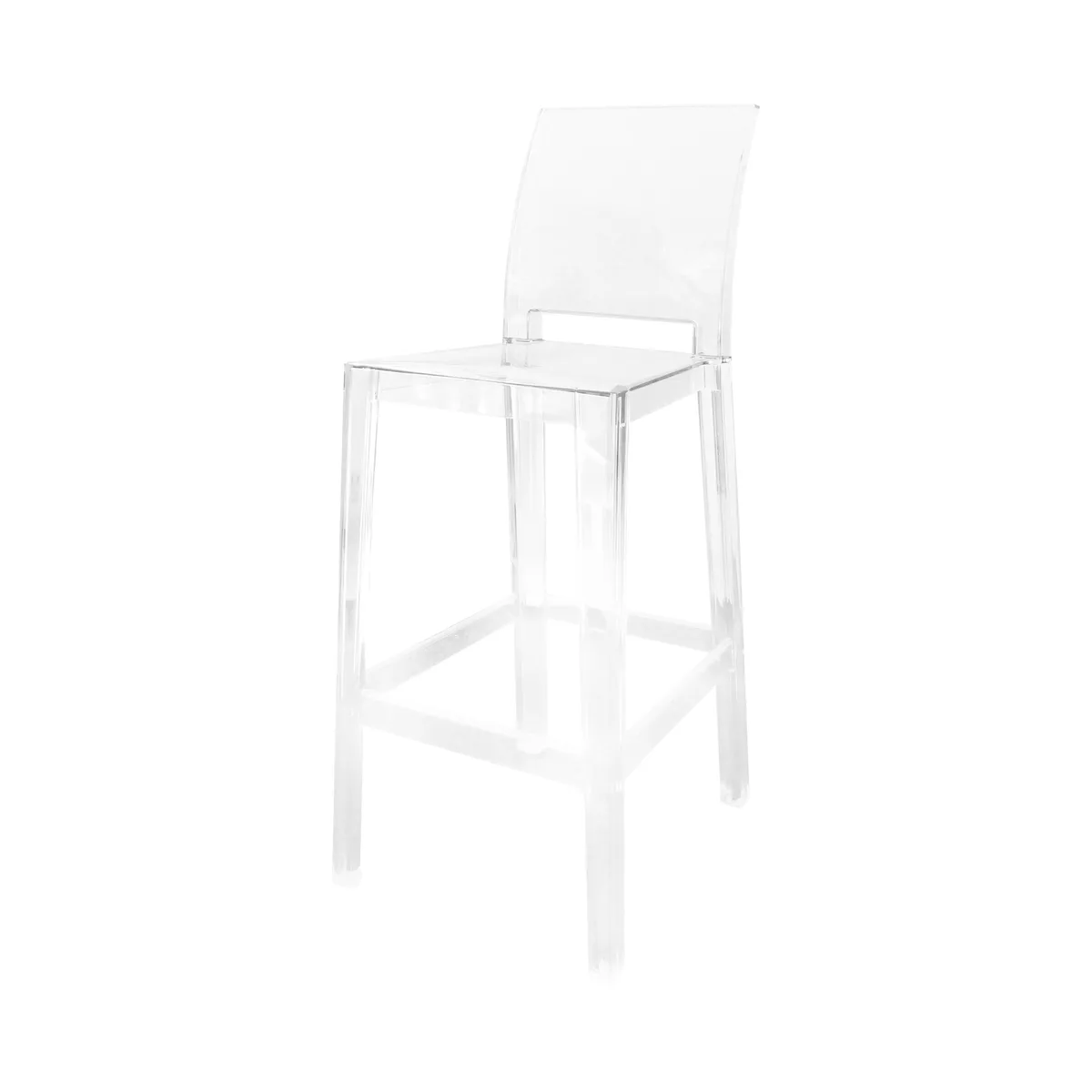 Hochstuhl Ghost - Transparent - Polykarbonat - Designer Philippe Starck van Kartell – productfoto