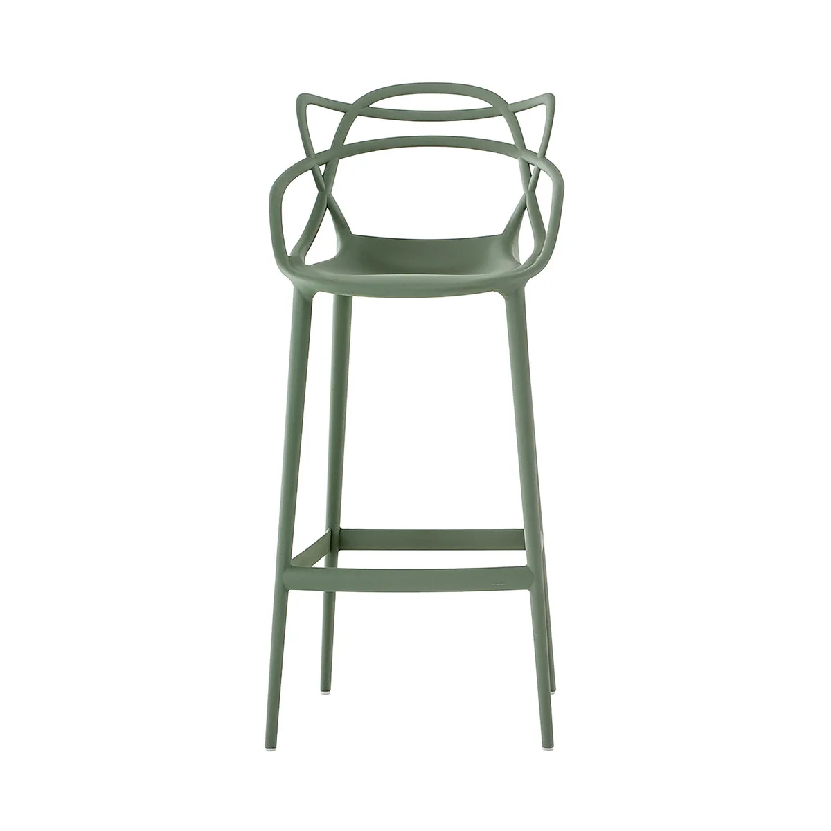 Hochstuhl Masters - Grün - Recyceltes thermoplast. Technopolymer - Designer Philippe STARCK with Eugeni QUITLLET van Kartell – productfoto