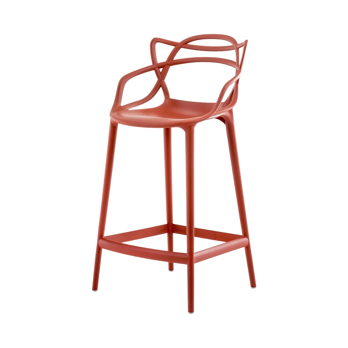 Hochstuhl Masters - Orange - Recyceltes thermoplast. Technopolymer - Designer Philippe STARCK with Eugeni QUITLLET van Kartell – productfoto