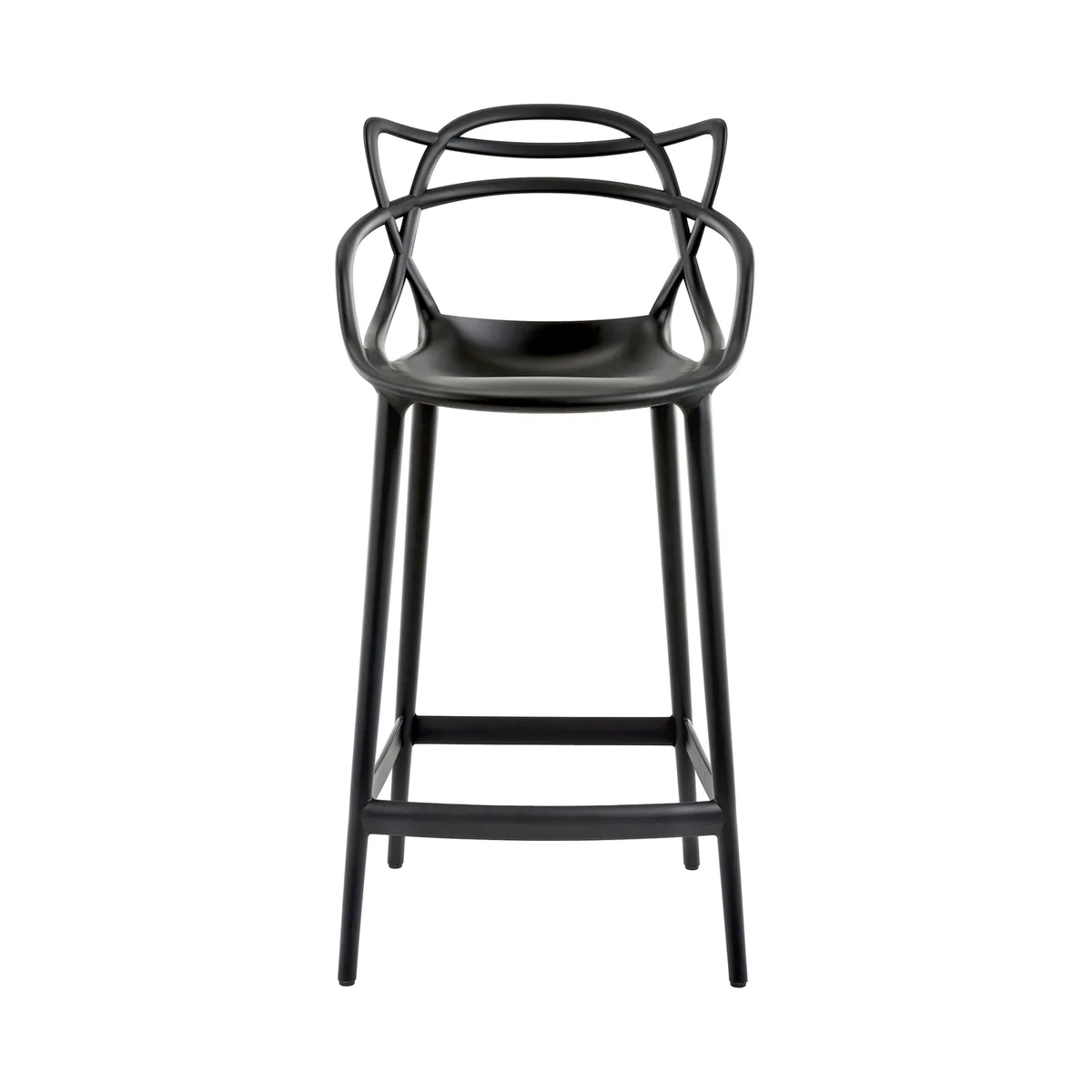 Hochstuhl Masters - Schwarz - Recyceltes thermoplast. Technopolymer - Designer Philippe STARCK with Eugeni QUITLLET de Kartell – photo du produit