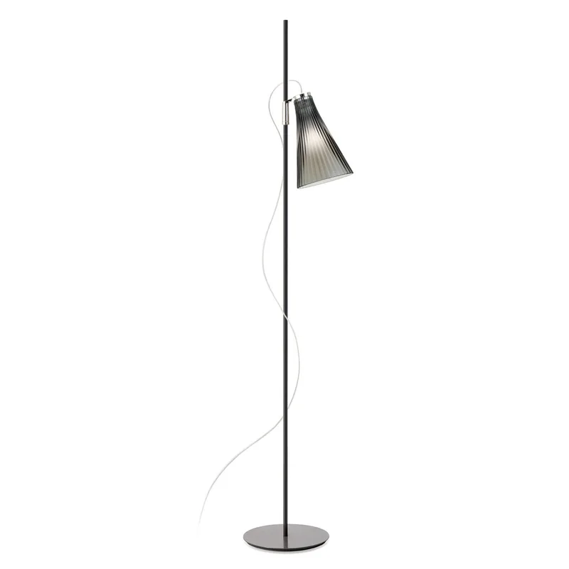K-Lux Vloerlamp Black/Smoke - Kartell - Woonkamer - Metaal - 1 lamp von Kartell – Produktfoto
