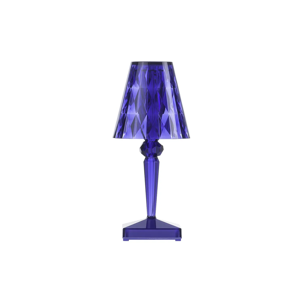 Kabellose, wiederaufladbare Außenlampe Battery - Blau - PMMA - Designer Ferruccio Laviani by Kartell – product photo