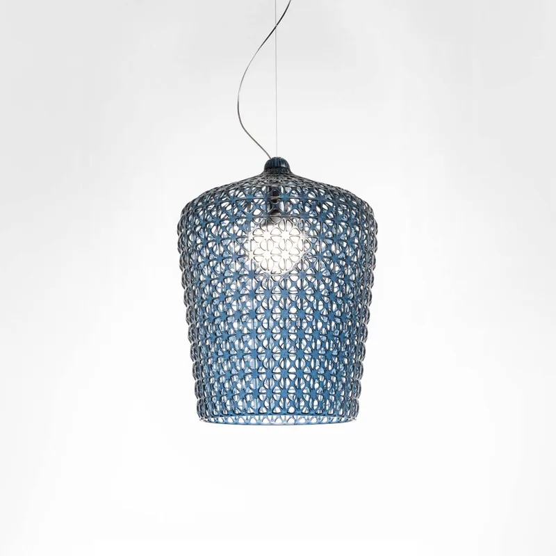 Kabuki - Designer-Hängeleuchte, hellblau von Kartell – Produktfoto 2 von 5