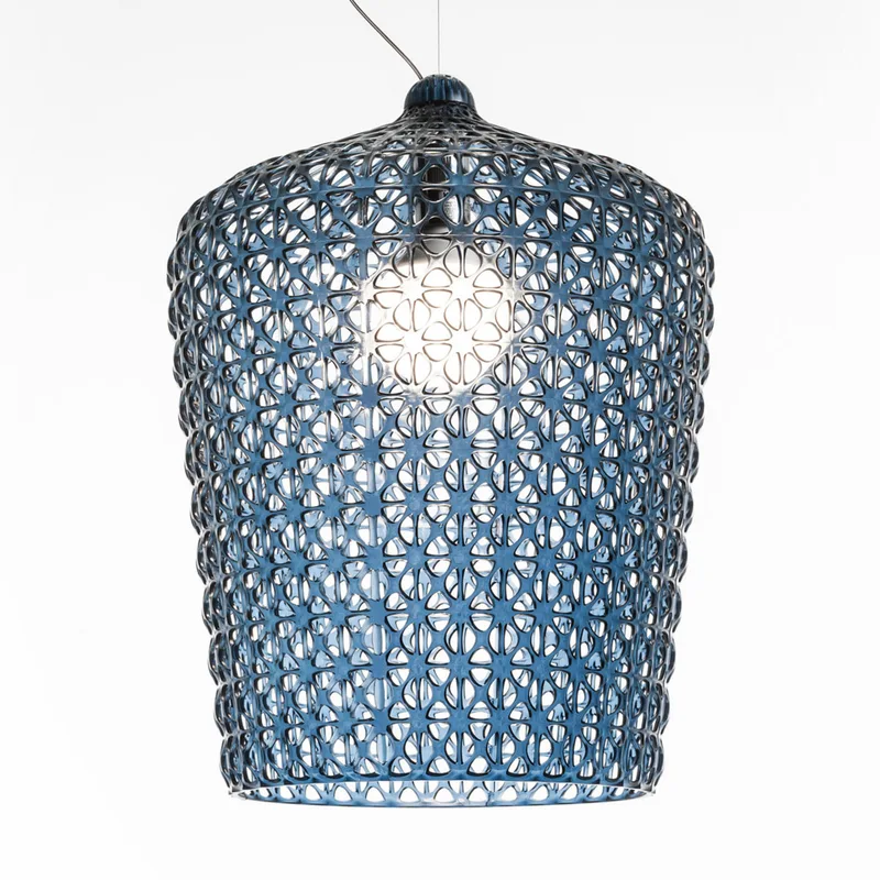 Kabuki Hanglamp Licht Blauw - Kartell - Woonkamer - Designer - Kunststof - 1 lamp by Kartell – product photo