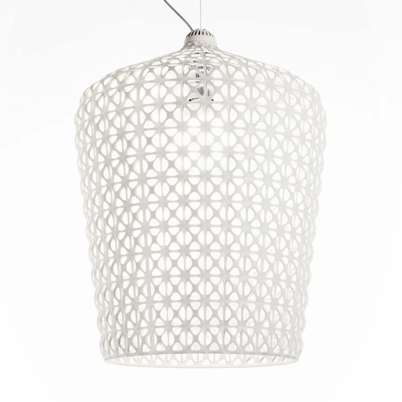 Kabuki Hanglamp Wit - Kartell - Woonkamer - Designer - Kunststof - 1 lamp von Kartell – Produktfoto