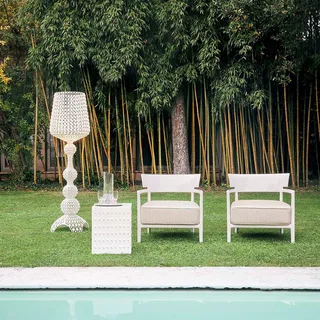 Kabuki Outdoor vloerlamp wit by Kartell – product photo 2 of 5