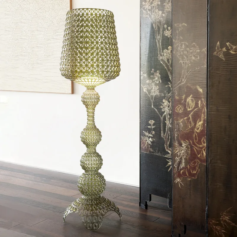 Kabuki VloerLamp Groen - Kartell - Woonkamer - Designer - Kunststof - Met lampenkap von Kartell – Produktfoto