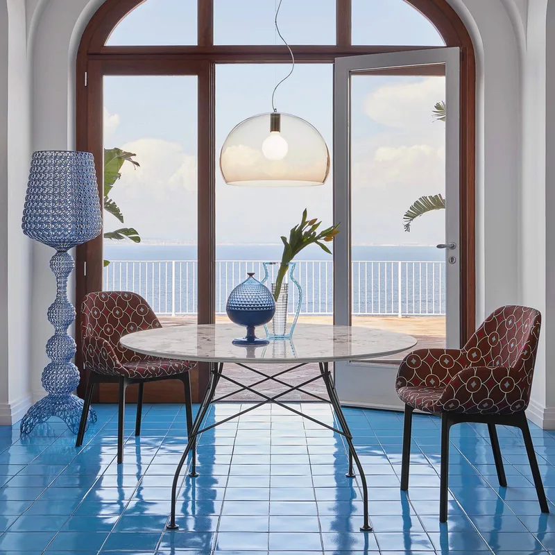 Kabuki VloerLamp Licht Blauw van Kartell – productfoto 2 van 5