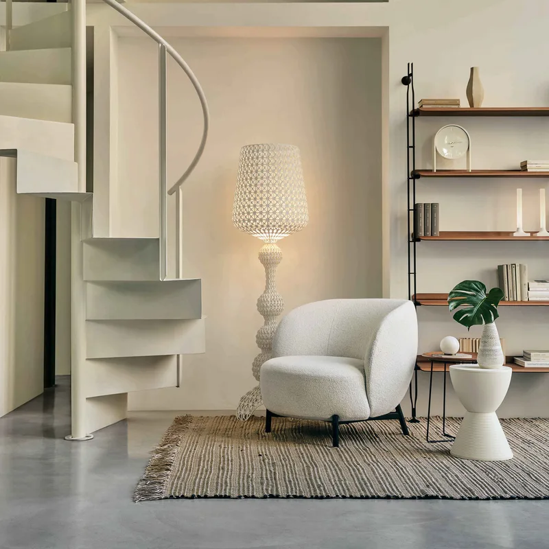 Kabuki VloerLamp Wit - Kartell - Woonkamer - Designer - Kunststof - Met lampenkap by Kartell – product photo