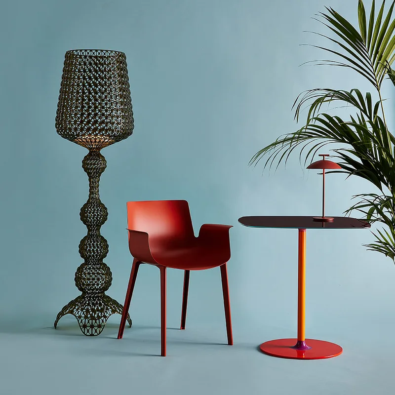 Kabuki VloerLamp Zwart - Kartell - Woonkamer - Designer - Kunststof - Met lampenkap by Kartell – product photo