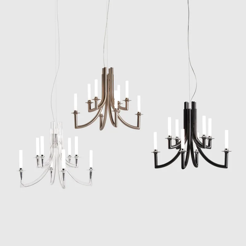 Khan hanglamp mat brons - Kartell - Woonkamer - Designer - Kunststof - Meerdere lampen von Kartell – Produktfoto