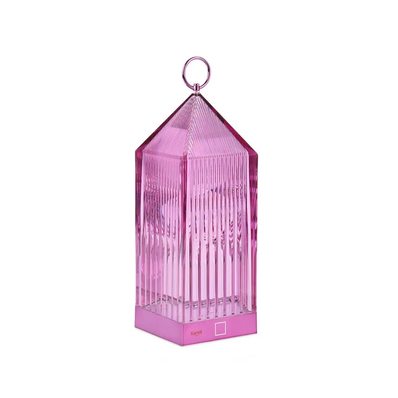 Lantern Portable tafellamp V2 Wisteria - Kartell - Balkon - Designer - Kunststof - Lantaarn von Kartell – Produktfoto