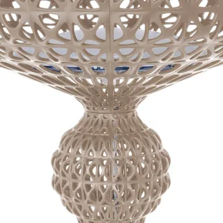 LED buiten vloerlamp Kabuki, duifgrijs, IP44, dimbaar fra Kartell – produktbillede 3 af 3
