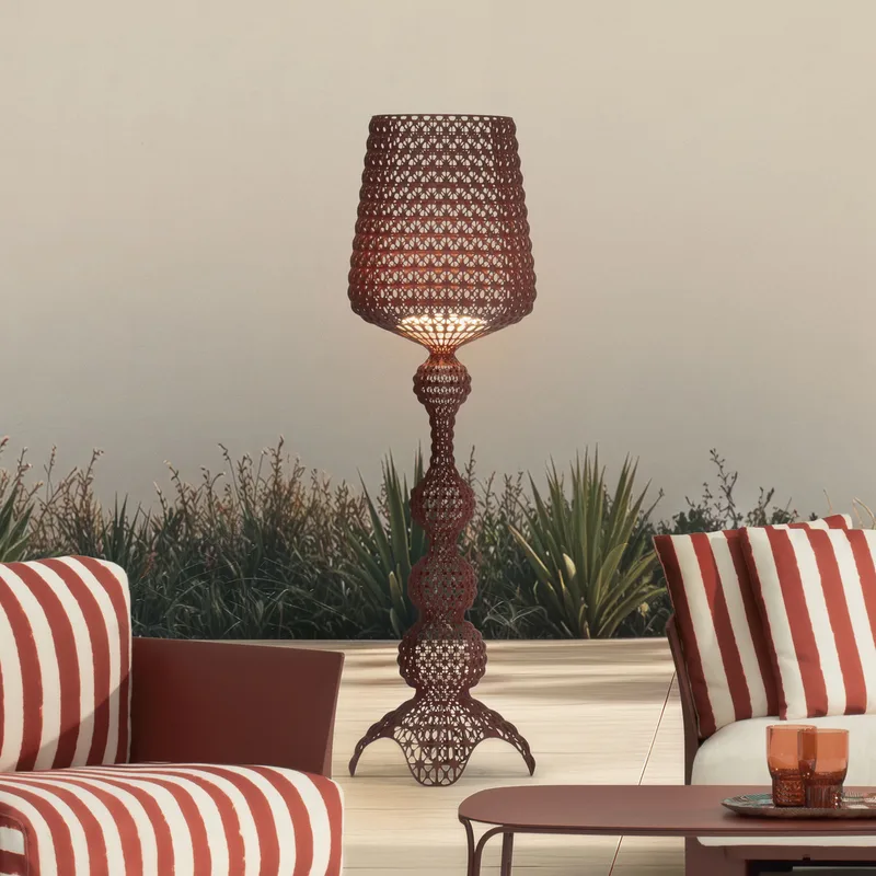 LED buiten vloerlamp Kabuki, rood, IP44, dimbaar - Kartell - Designer - Kunststof - 1 lamp von Kartell – Produktfoto