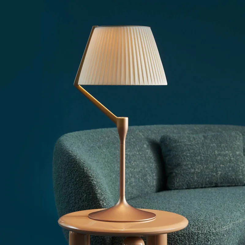 LED-Tischleuchte Angelo Stone, beige, dimmbar van Kartell in Beige metallisch, weiß – productfoto