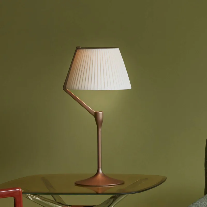 LED-Tischleuchte Angelo Stone, kupfer, dimmbar van Kartell in Kupfer, weiß – productfoto