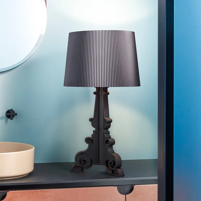 LED-Tischleuchte Bourgie Mat, schwarz, Höhe 78 cm by Kartell in Schwarz matt – product photo
