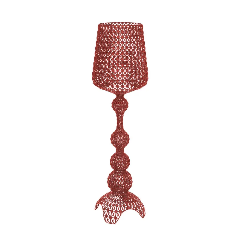 LED vloerlamp Kabuki, bordeauxrood, 166 cm, dimbaar van Kartell – productfoto 2 van 2